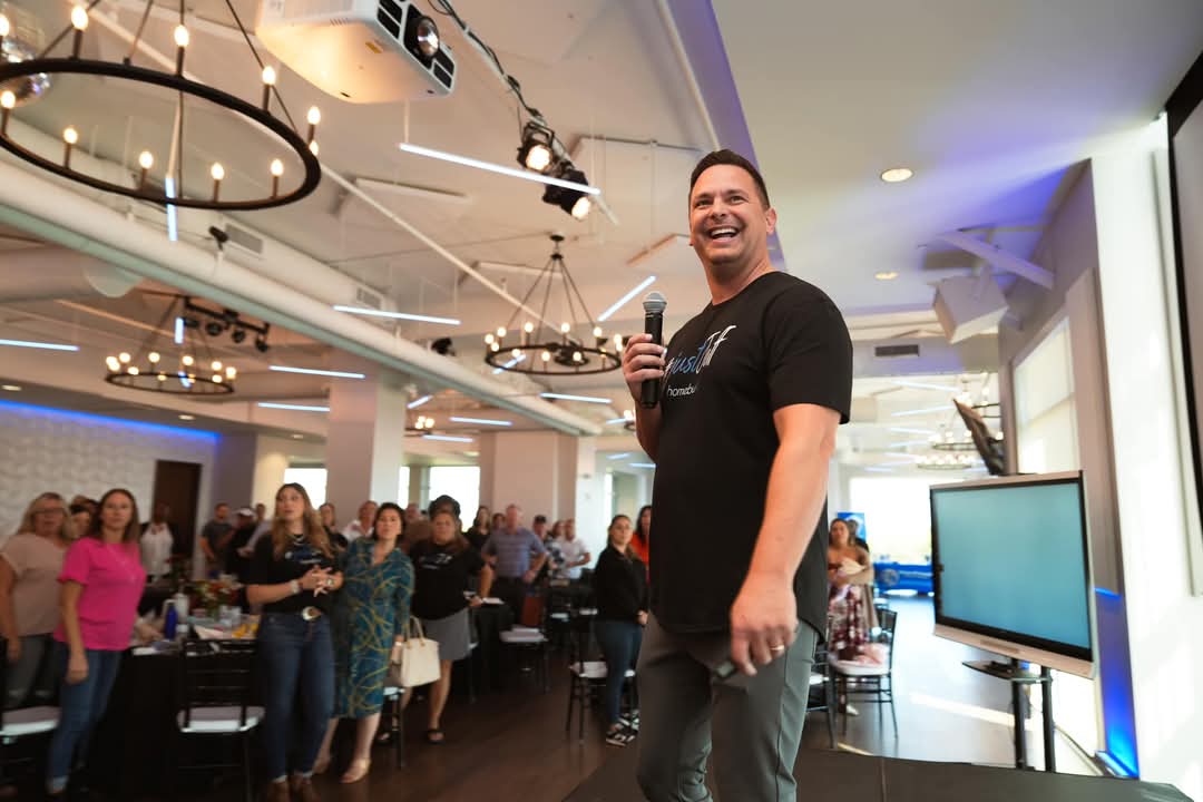 Jeff from Homebux speaking at a mortgage event
