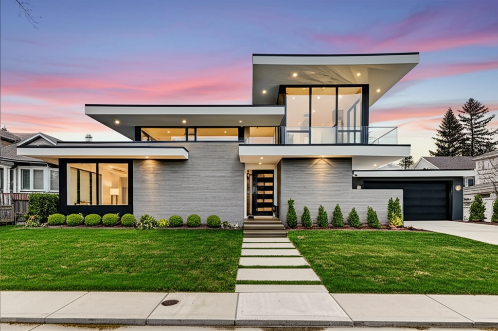 Modern home exterior perfect for new homebuyers